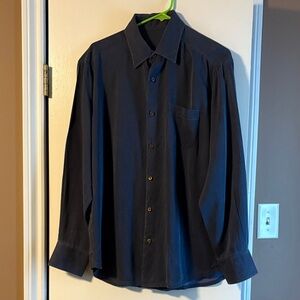 Classic Navy Button-Up Shirt